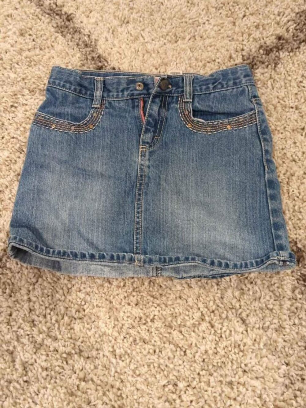 Girls size 10 osh kosh denim skort
